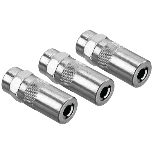 A set of 3 Heavy Duty NPT Grease Gun Coupler