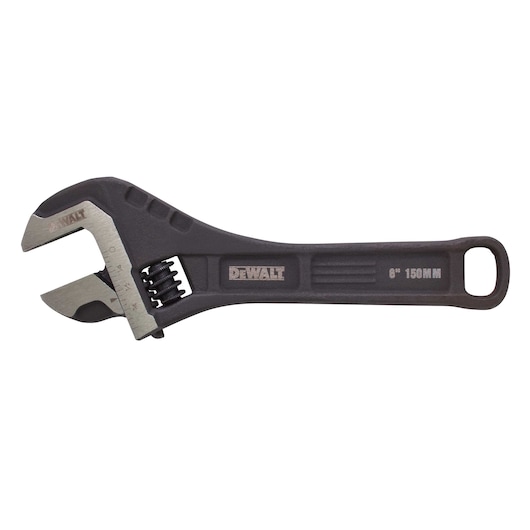 Profile of  6 inch All Steel Adjustable Wrench.