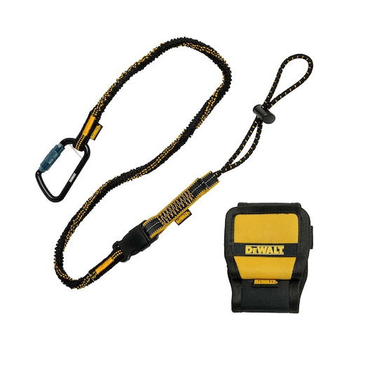 Front view of the DEWALT Quick Connect Tape Measure Kit